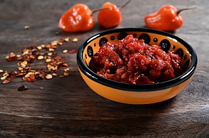 Scharfe rote Gewürzpaste